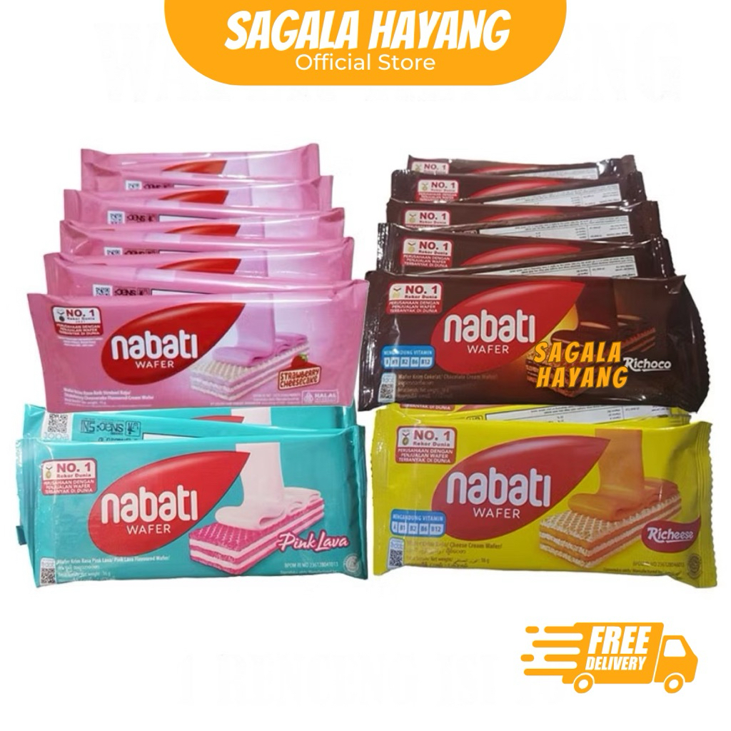 

( SAGALA HAYANG ) 1 renceng Nabati Wafer - 15gram