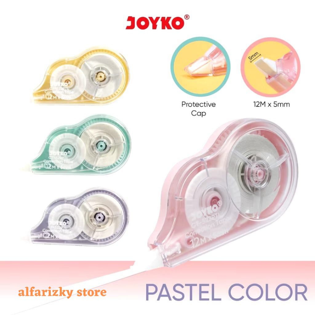 

Pita Koreksi Correction Tape CT-522PTL Pastel Color