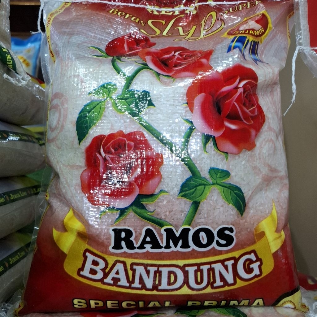 

Beras Pulen Ramos Bandung 5/10/20 Kg High Quality Premium Rice Ramos Slyp Food Cooking Rice Health