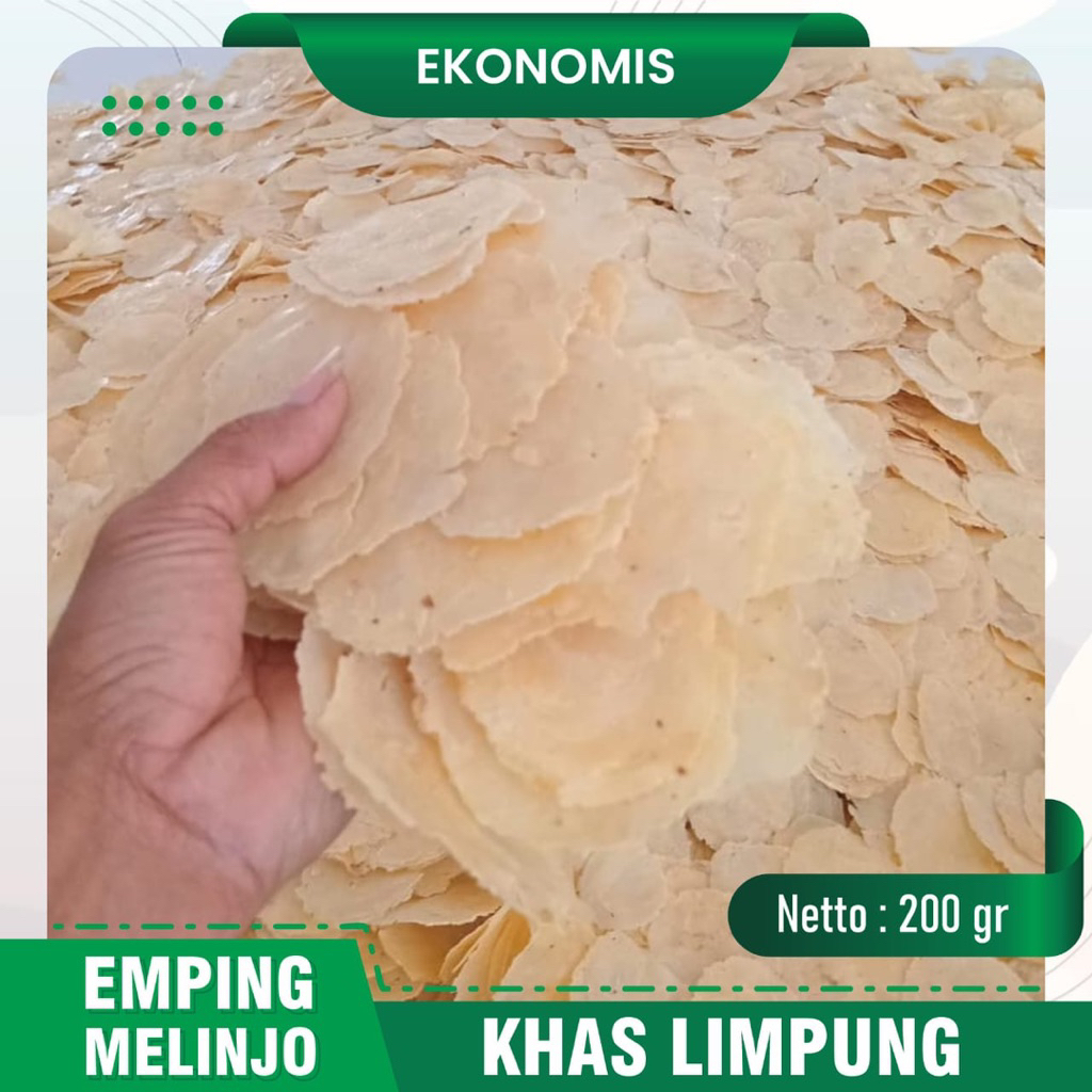 

emping 200 gram melinjo asli khas limpung