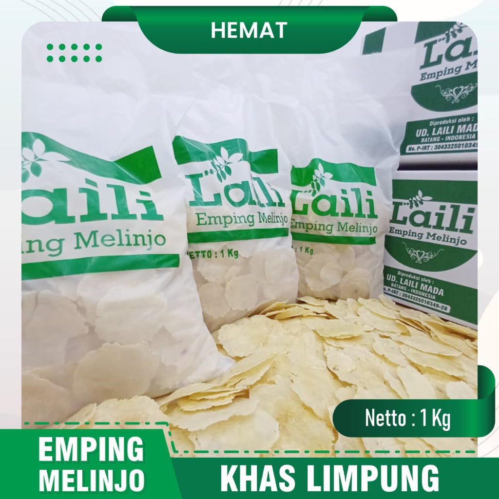 

Emping Melinjo krupuk khas Limpung Jawa tengah