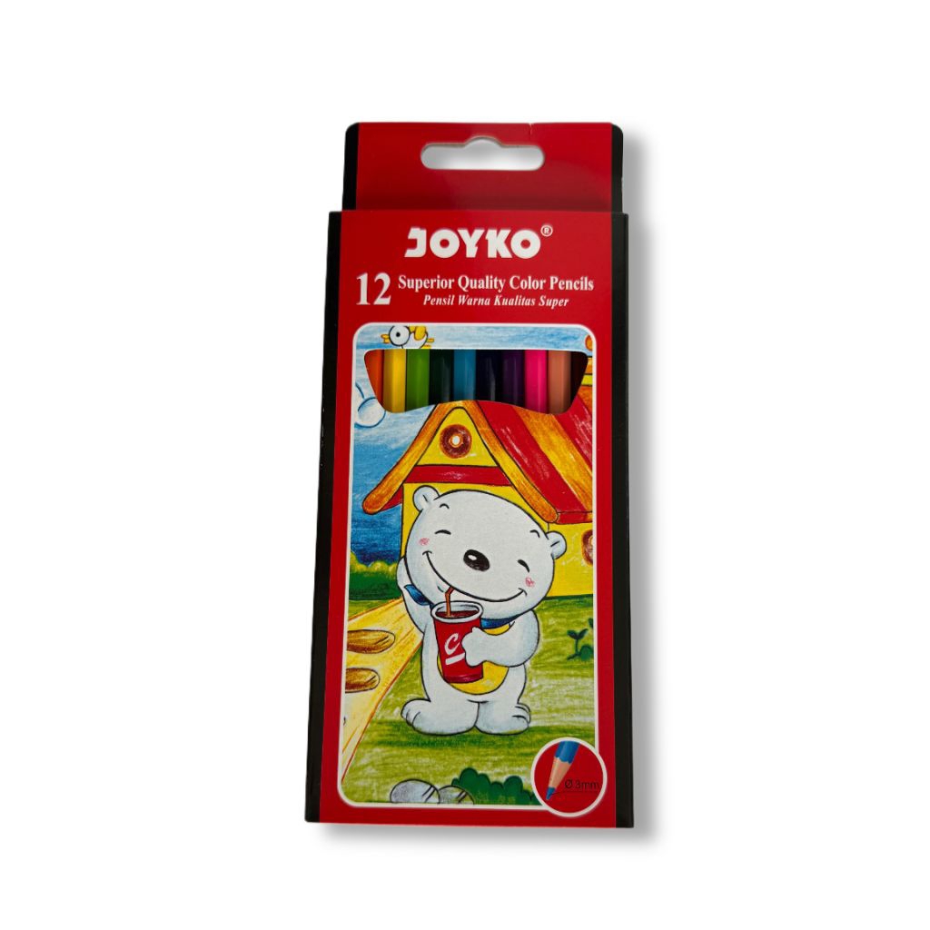 

PENSIL WARNA PANJANG JOYCO 12warna
