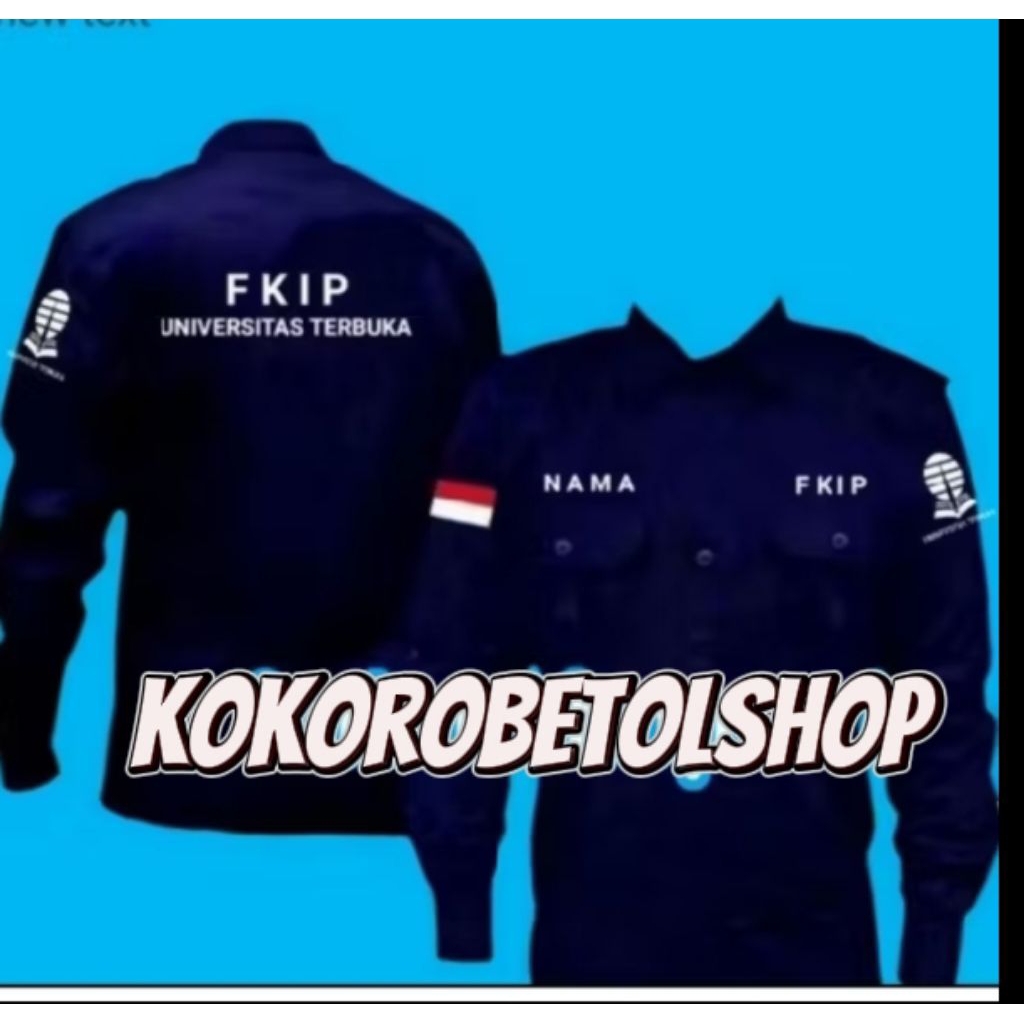 Kemeja Universitas Terbuka Baju Universitas Terbuka Seragam Pdh Universitas Terbuka Full Bordir