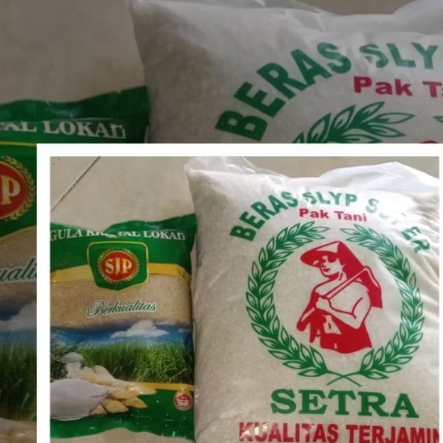 

promo paket hemat gula kemas 800gr+beras setra 3kg murah meriah
