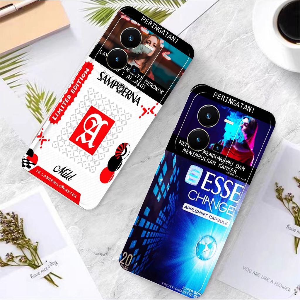 Softcase Pro Camera Untuk Vivo Y35 - Softcase Terbaru New Walpaper Gambar Smoke Rokok Keren  Edition