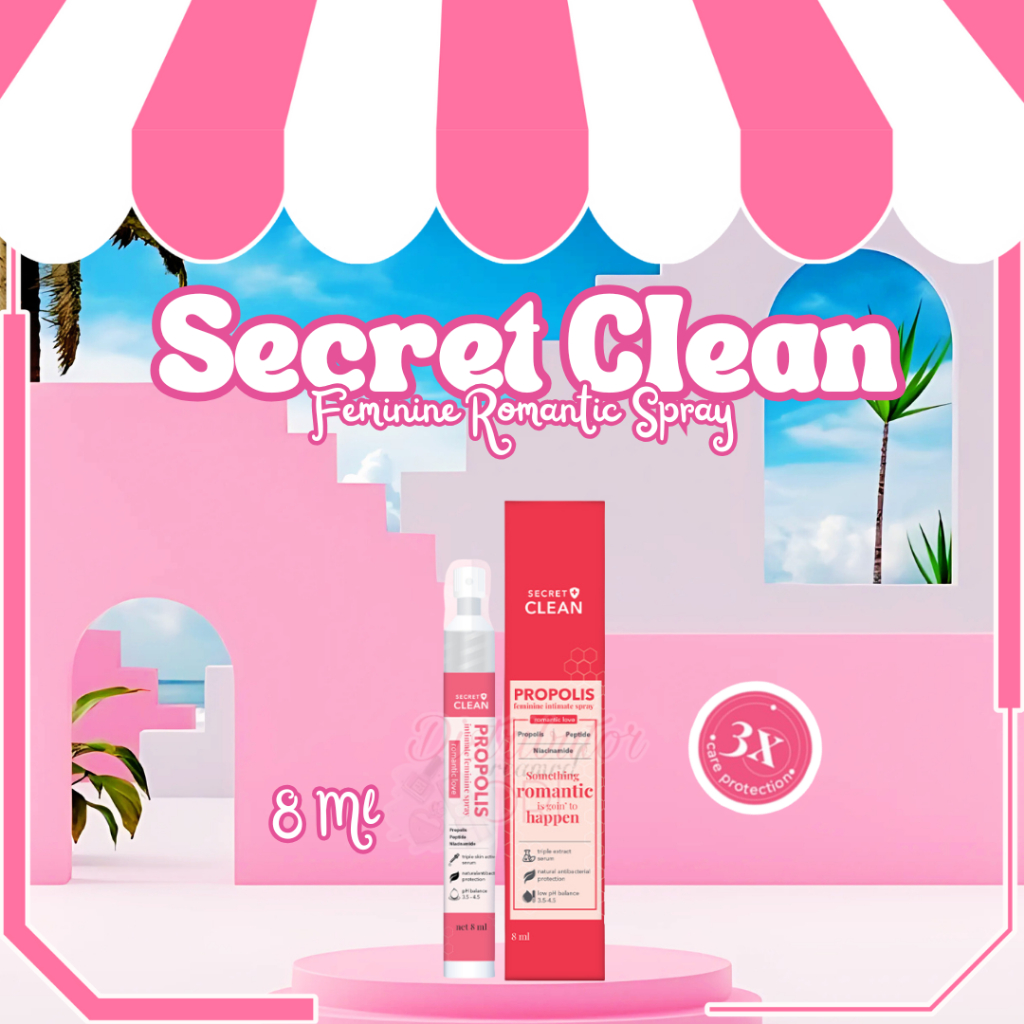SECRET CLEAN Propolis Feminine ROMANTIC LOVE SPRAY  8ML