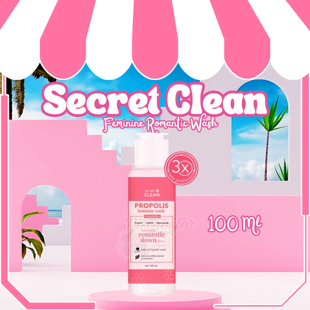 Secret Clean Propolis Feminine Wash 100ml - Happy Day - Romantic Love