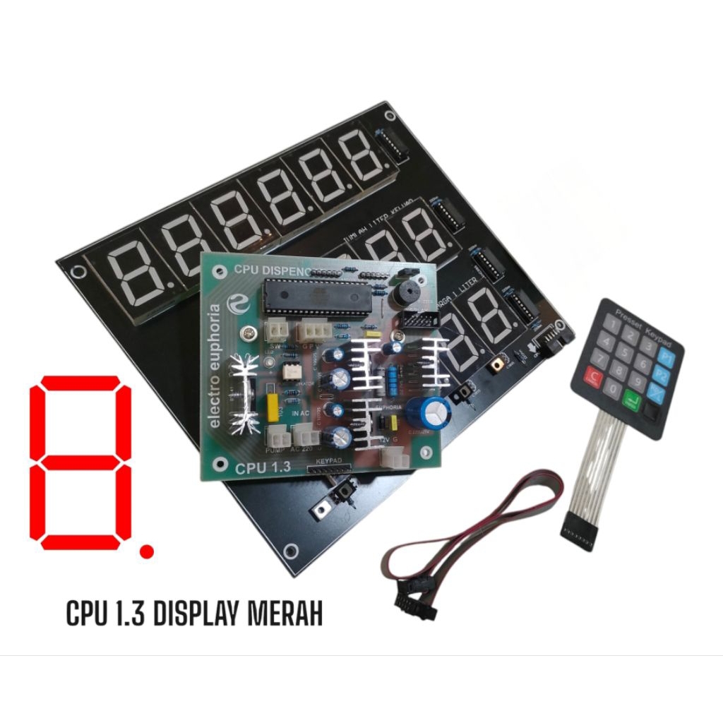 CPU POM TYPE MINI/KECIL (AC) DISPLAY MERAH ATMEGA32