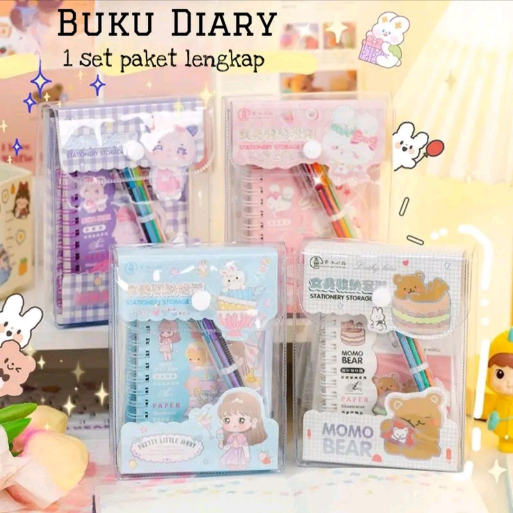 

Buku Jurnal/ Buku Jurnal Diary Set Buku Jurnal Set/ Set Buku Binder/ Buku Binder/ Set Buku Aesthetic/ Set Buku Lucu