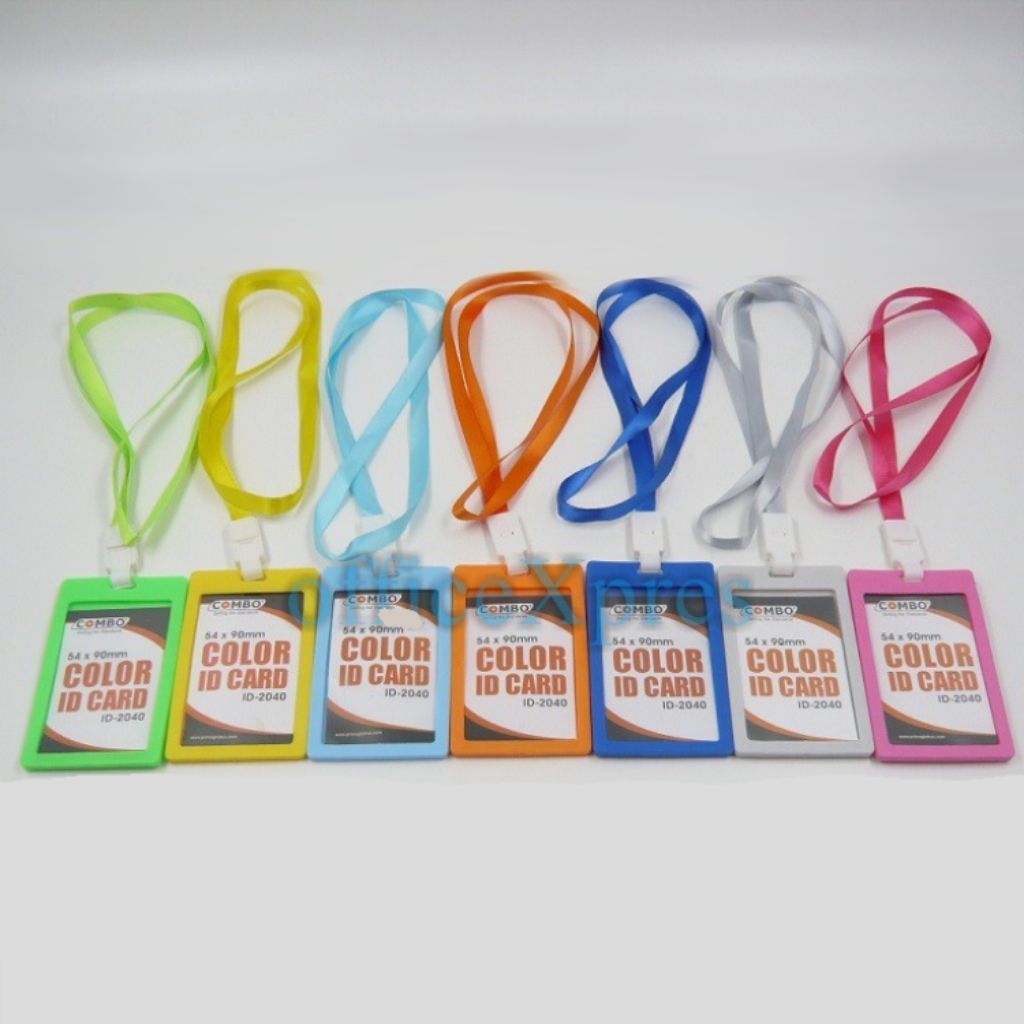 

[YOBANA] COMBO COLOR ID CARD NAME TAG CARD HOLDER PLASTIK DENGAN TALI ID-2040