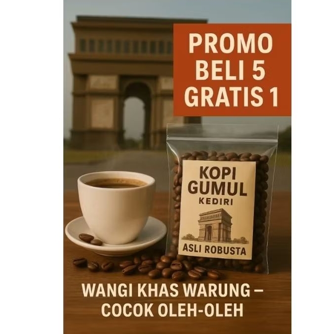 

Kopi Herbal Robusta Sangrai Ringan 1000gr – BELI 5 GRATIS 1