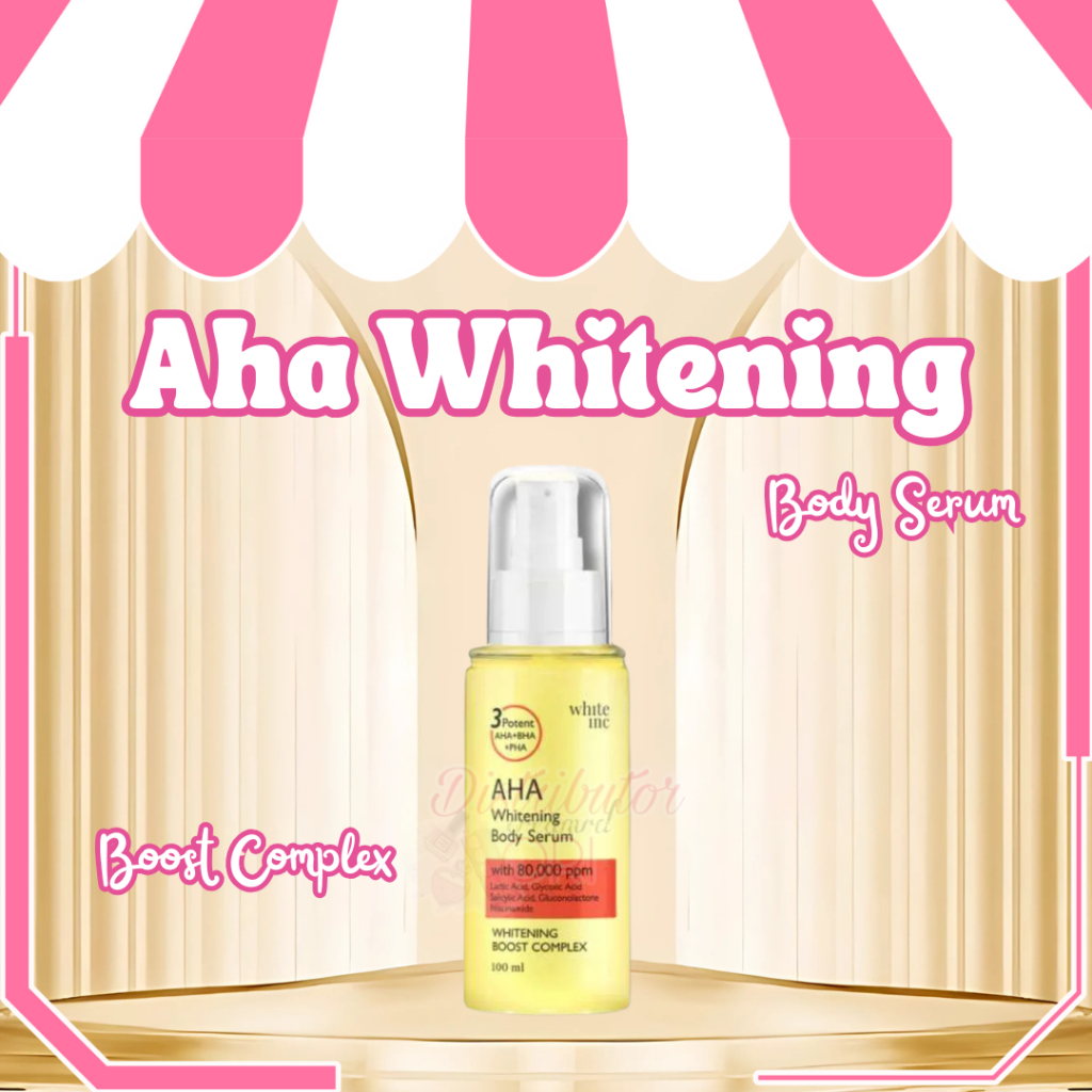 WHITE INC AHA Whiteinc Body Serum to Whitening & Moisturising | Hand Body Serum Mencerahkan dan Pemu