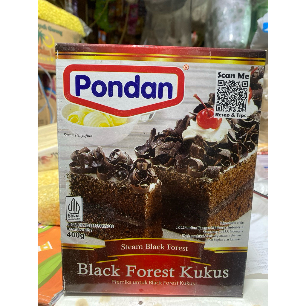 

Pondan Black Forest Kukus