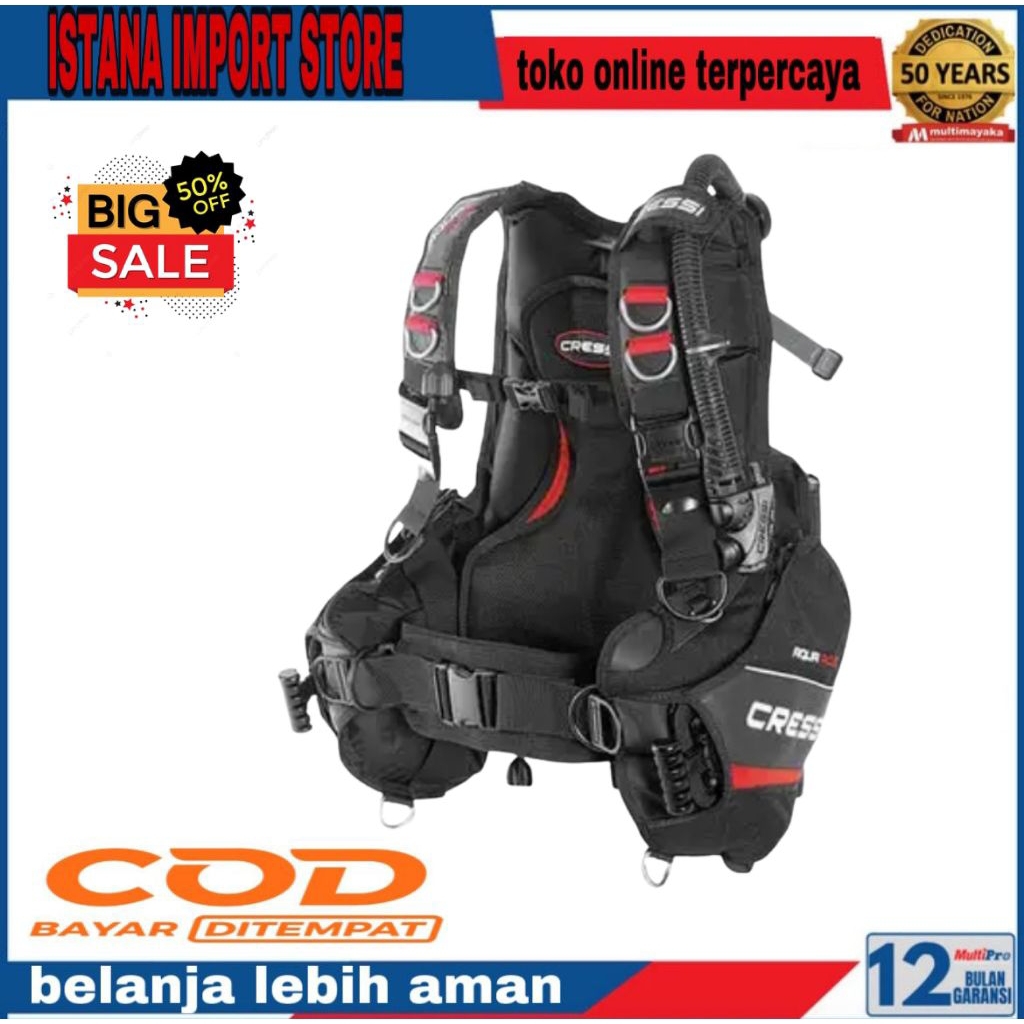 ( SEAC ) BCD pro 2000 / BCD Diving / Scuba Diving / alat selam