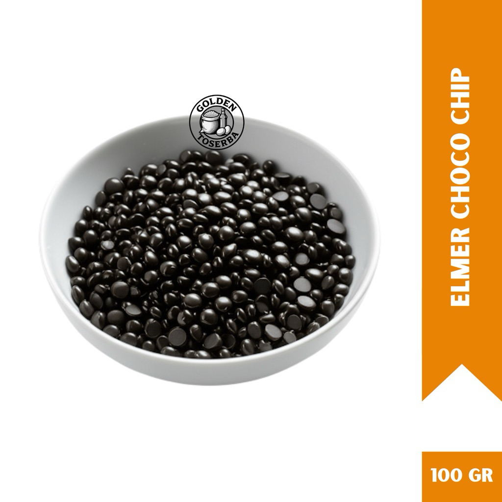 

Elmer Chocochips Dark 100 gram REPACK MURAH setengah bulat