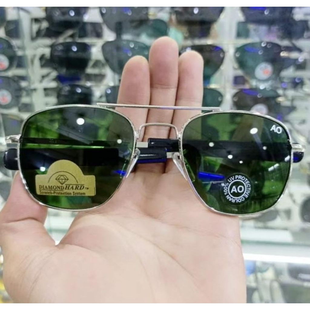 kacamata pria AO kaca asli kacamata antisilau diamond hard