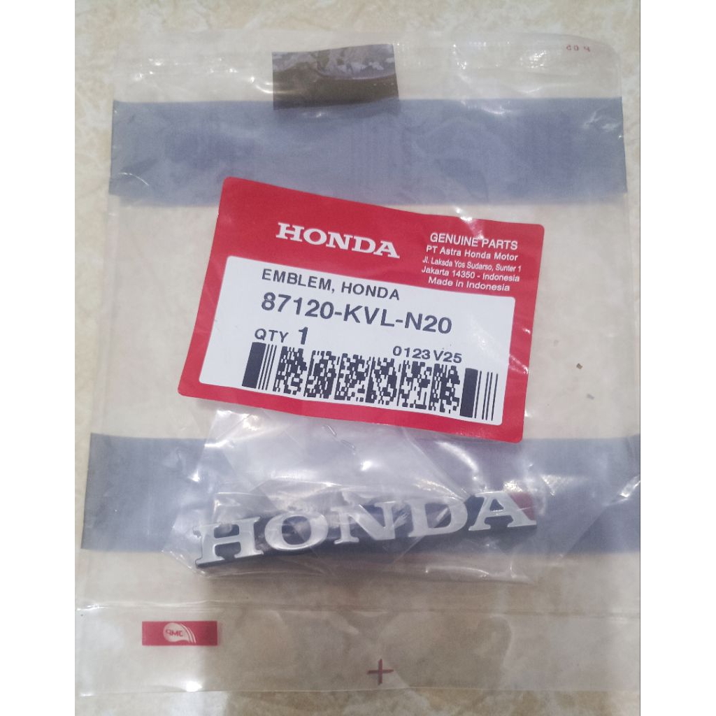 EMBLEM HONDA PANEL DADA DEPAN DASI SUPRA X V SUPRA X125 COCOK dan PANTES UNTUK KIRANA GRAND LEGENDA 