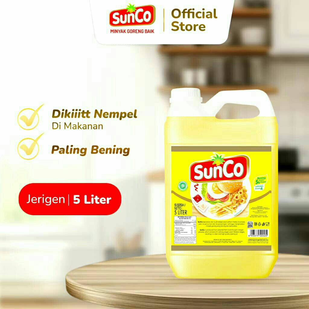 

Minyak goreng sunco 5 liter jerigen
