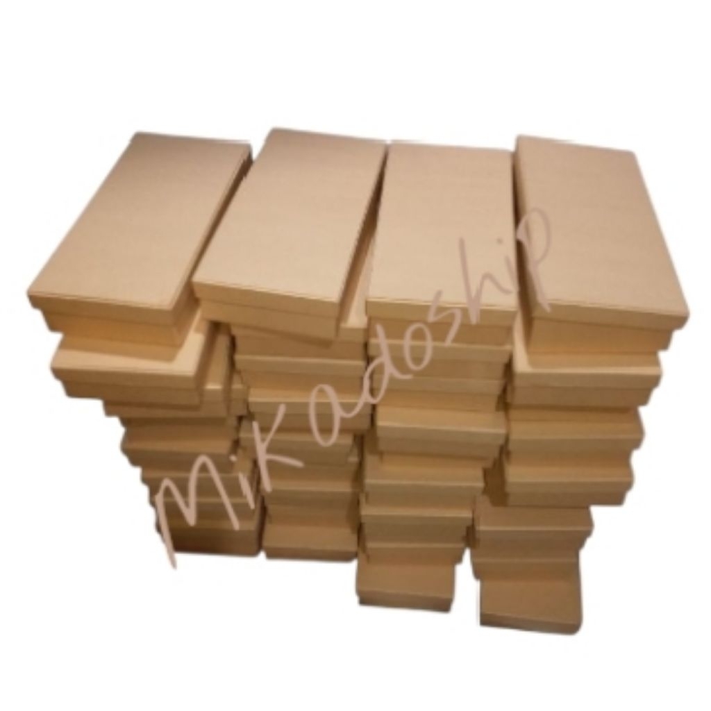 

gif bok kotak souvenir 20x15 polos coklat