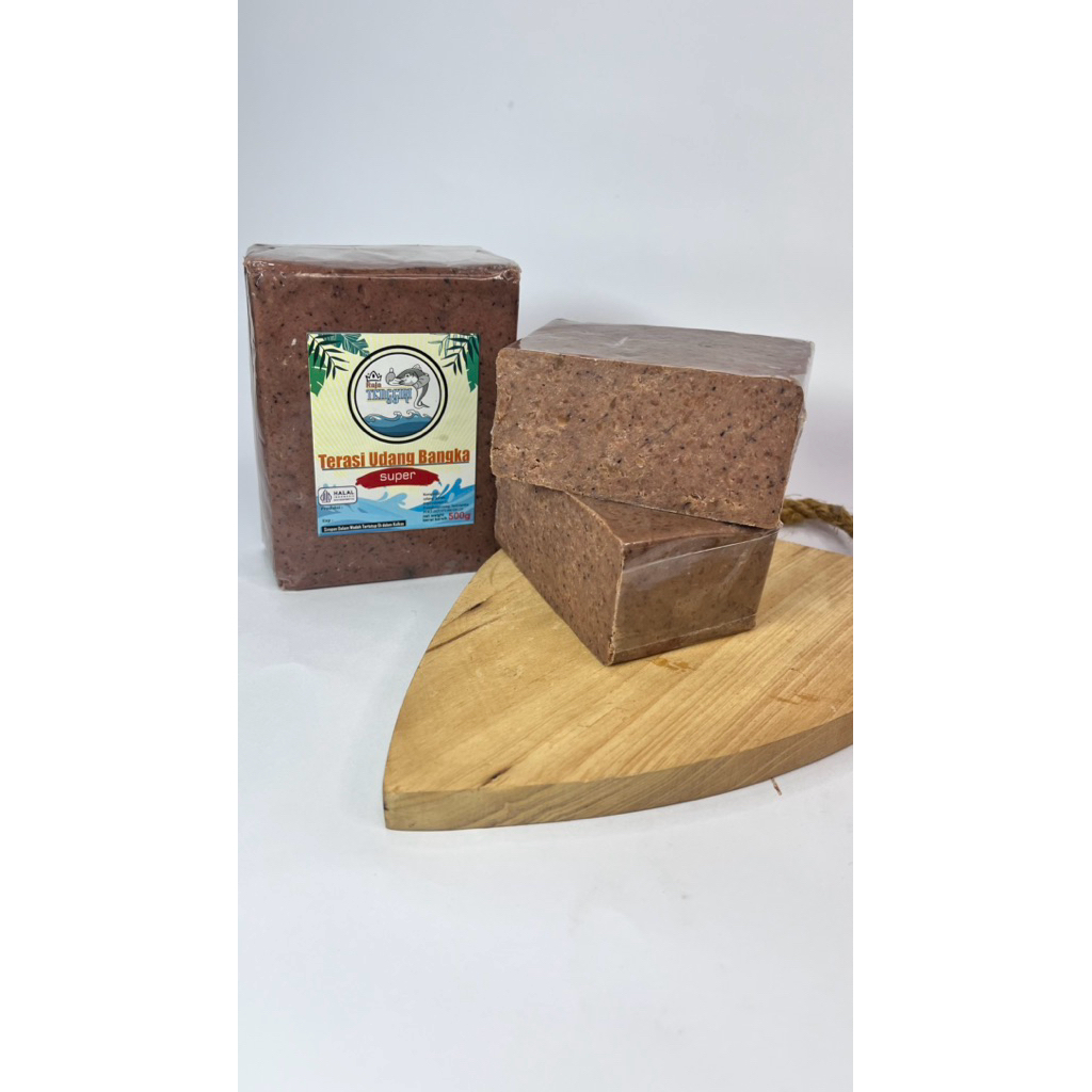 

1kg Halal Terasi Bangka ala terasi Toboali atau Belacan Udang Khas Bangka kualitas super. Harga lebih murah