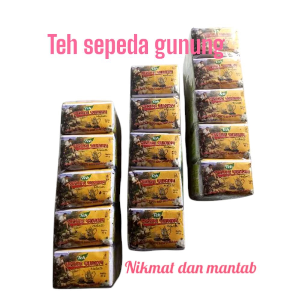 

teh tubruk sepeda gunung 1pack isi 10pcs @40 gram teh wangi melati