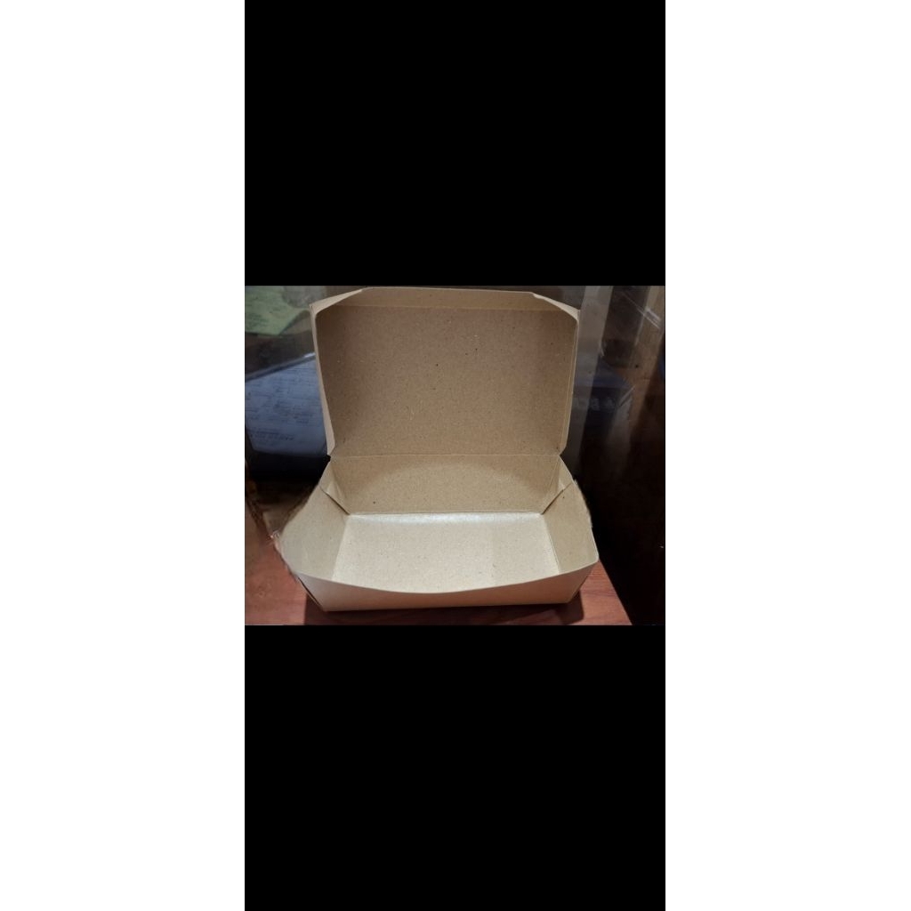 

Grosir Box / Box Dimdum L Polos/ Lunch Box L/ Lunch Box Kraft Laminasi Dalam (25 pcs)