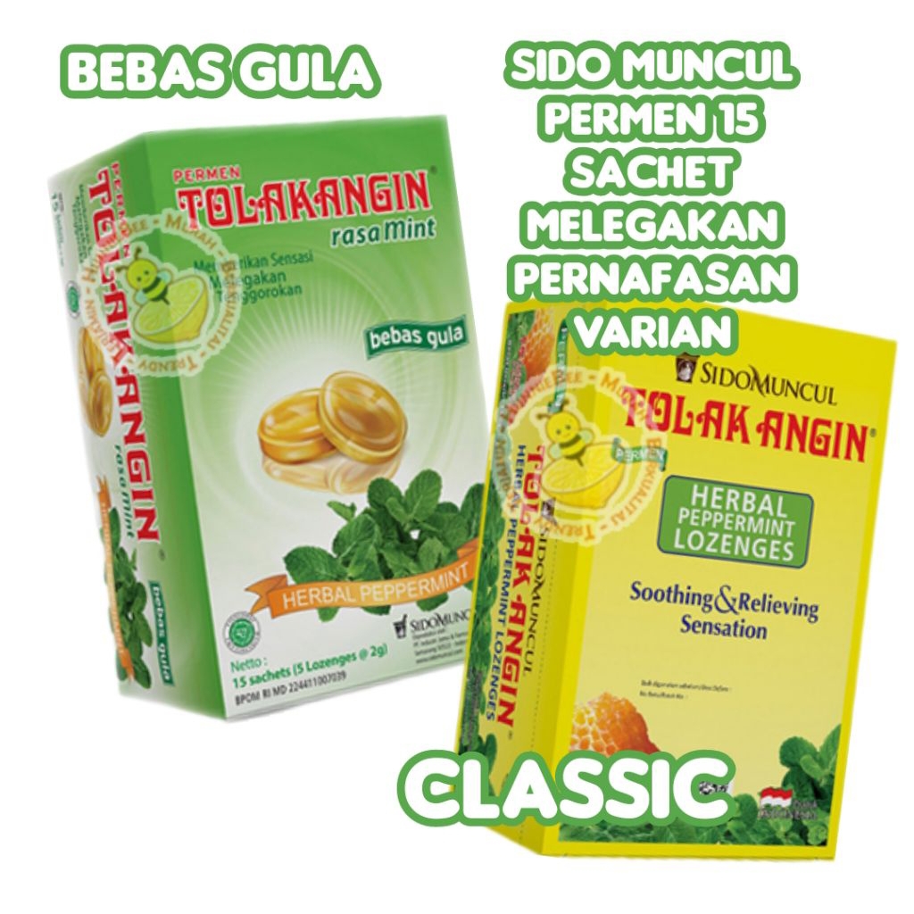 

Sido Muncul Permen Tolak Angin 15 Sachet Melegakan Pernafasan Varian