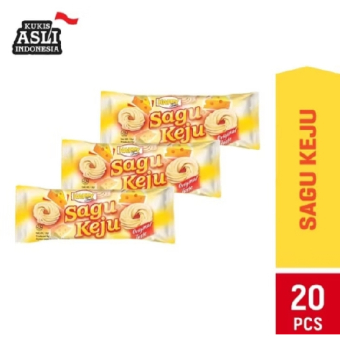

Sagu Keju 1 Pax Isi 20 Sachet X 6 Gram Makanan Ringan