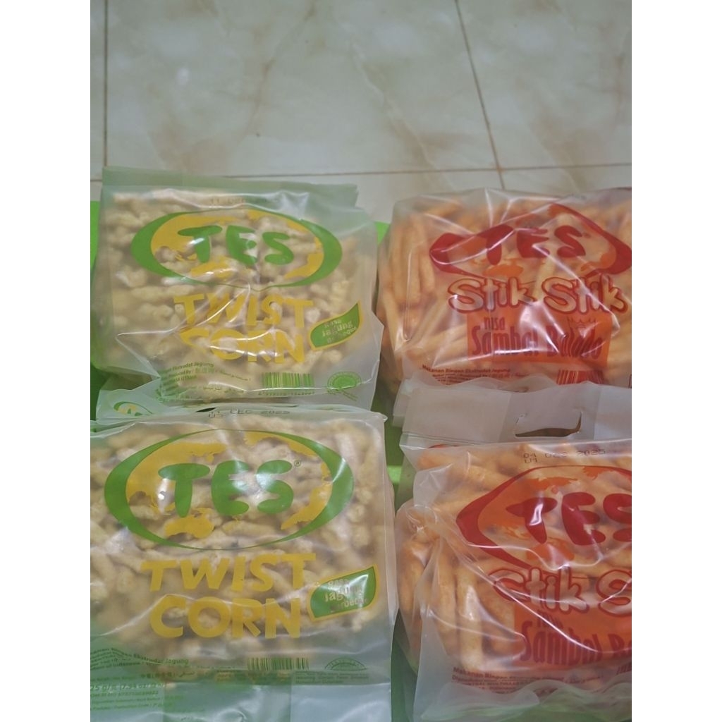 

SNACK STICK BALADO/TWISCORN JAGUNG BAKAR MEREK TES