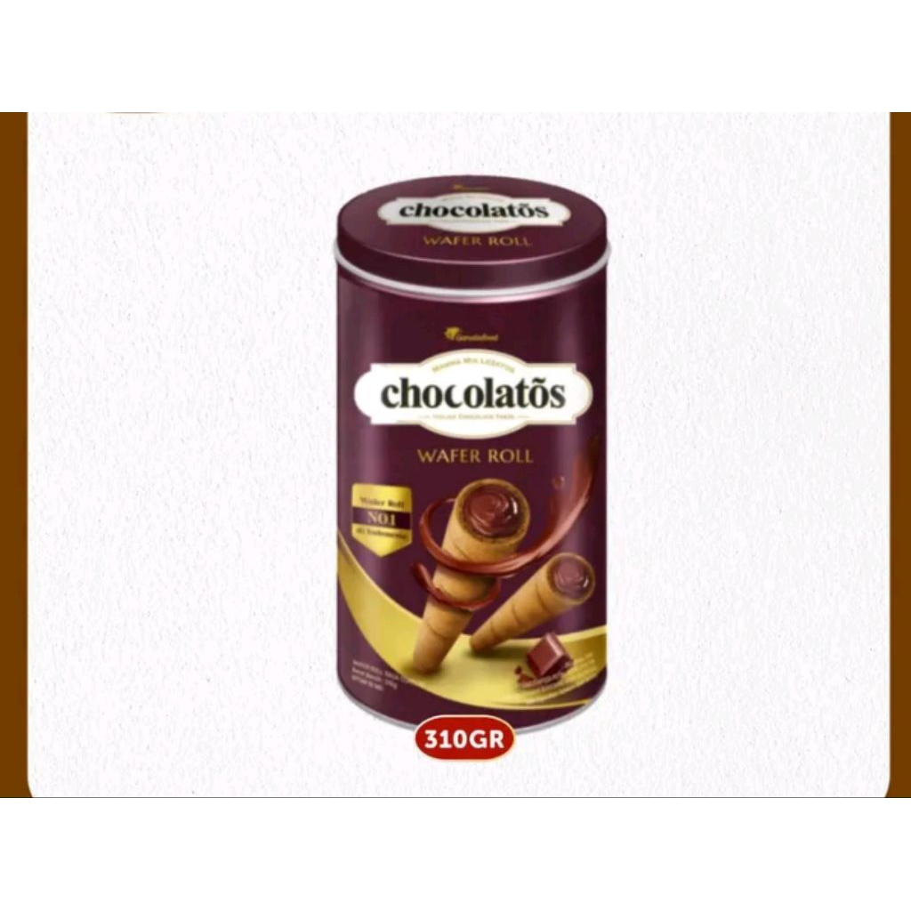 

Chocolatos Wafer Roll Kaleng 310 gr