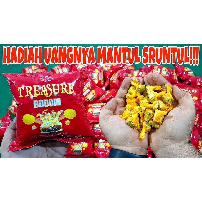 

Chiki Treasure Boom Berhadiah Uang Bila Berùntung/Snack Chiki Berhadiah per 10pcs