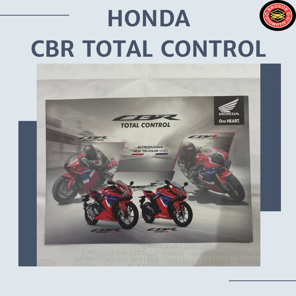 Brosur Honda CBR Total Control ( flyer )