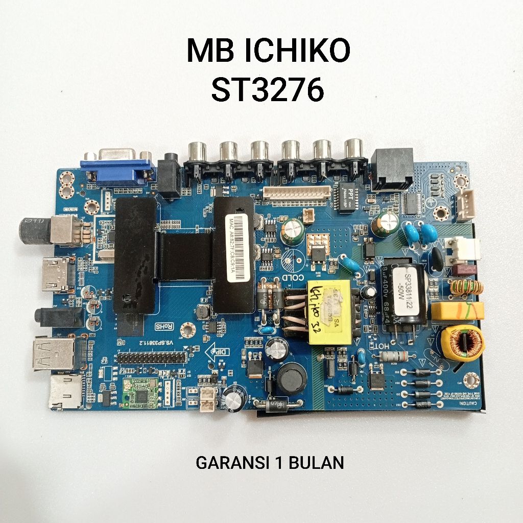 MAINBOARD TV ICHIKO ST3276 - MB - MOTHERBOARD - MOBO - MODUL - MESIN TV ICHIKO