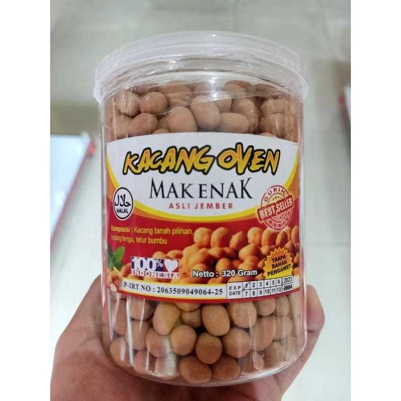 

kacang oven mak enak 320gram asli jember renyah dan aman asfah makassar
