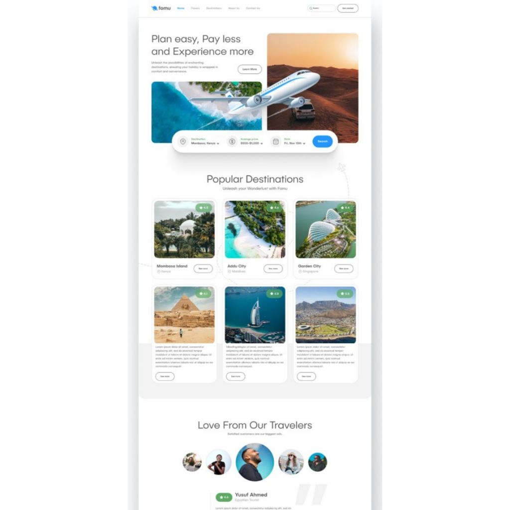 Pembuatan Website Travel