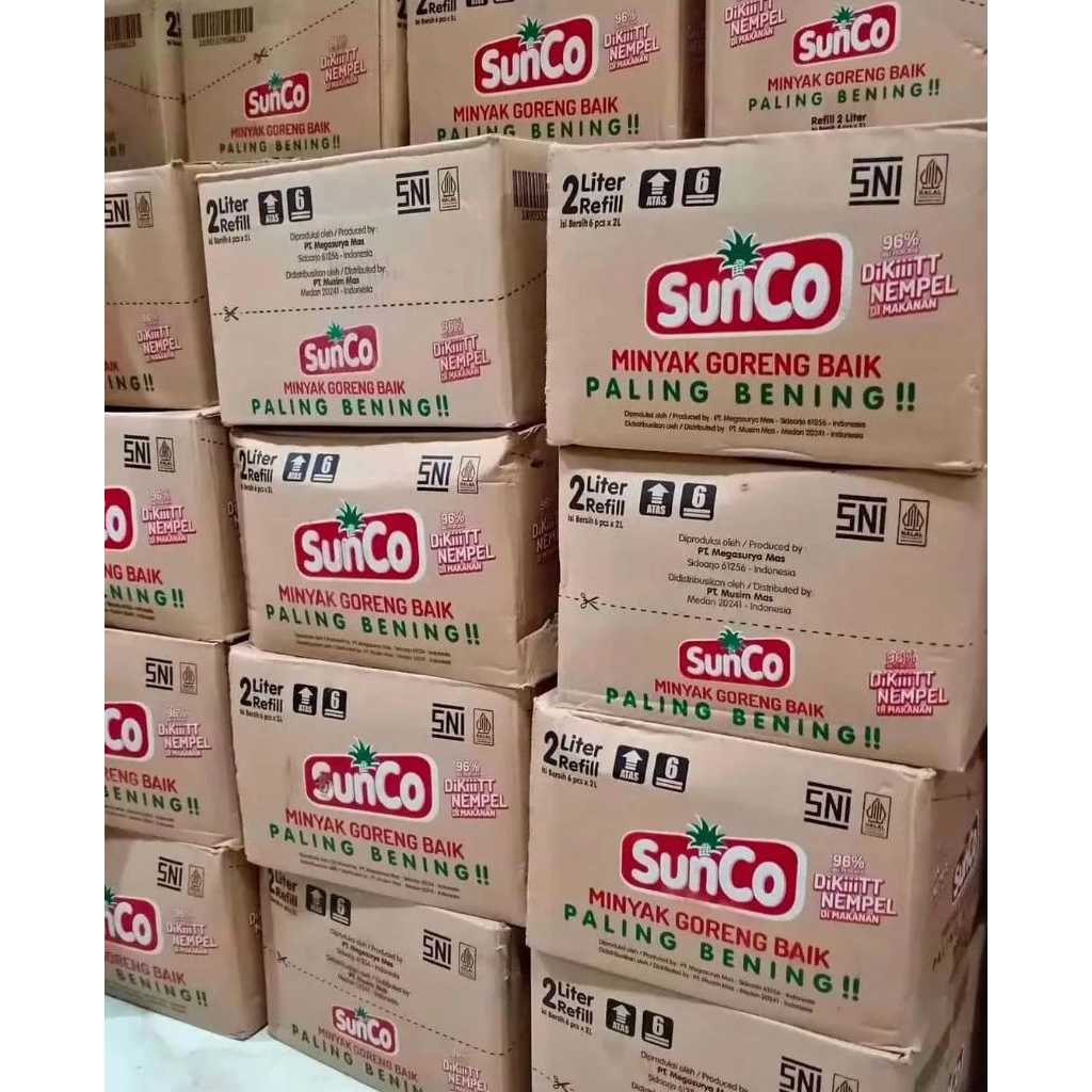 

(MANISVCR) MINYAK GORENG SUNCO 2L KARTON ISI 6