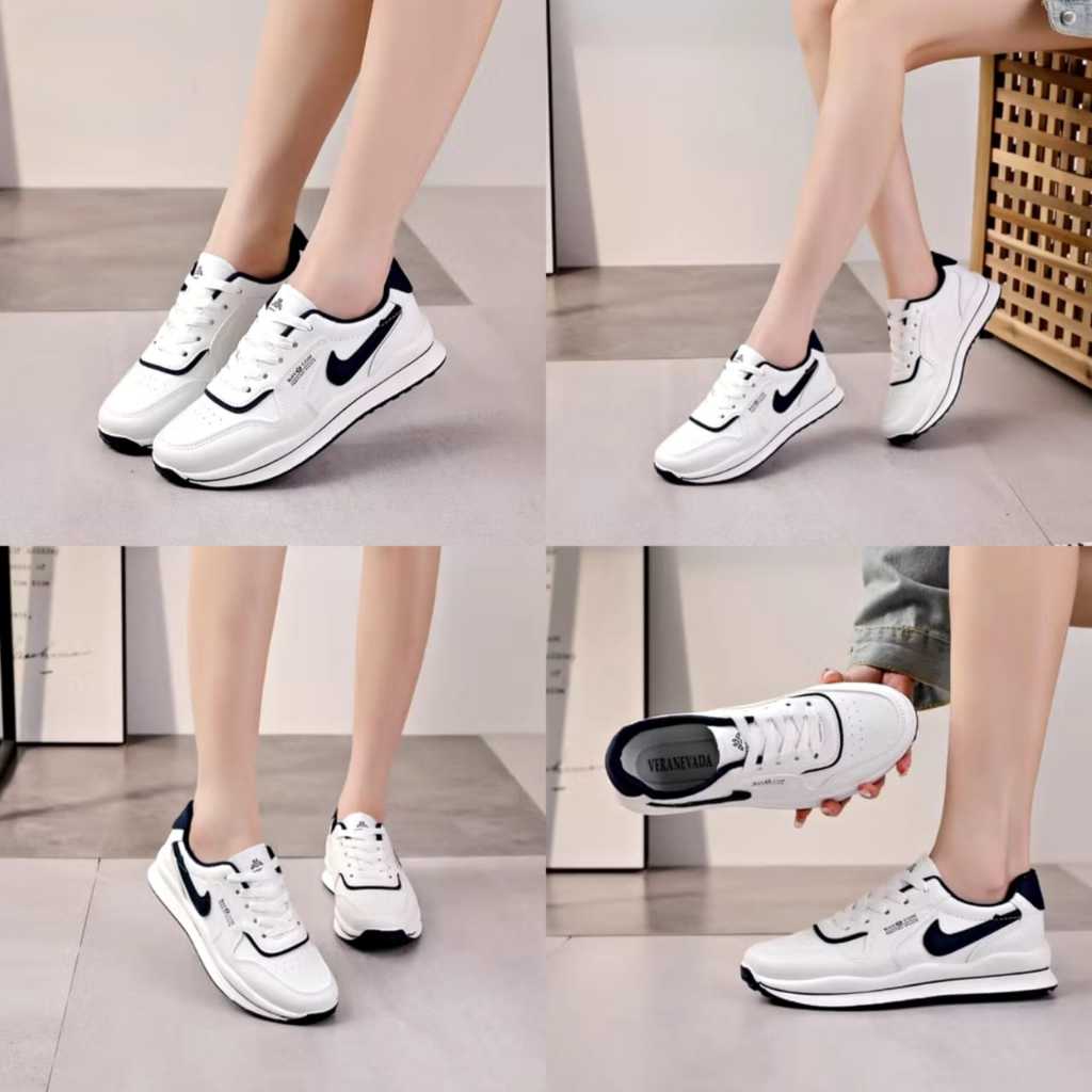 Grade Ori Sepatu Sneakers Putih Wanita Terbaru Sepatu Sport Wanita Sepatu Kasual