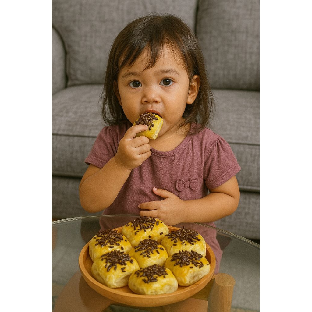 

Pisang bolen coklat keju Cruncy Isi 10 Pcs