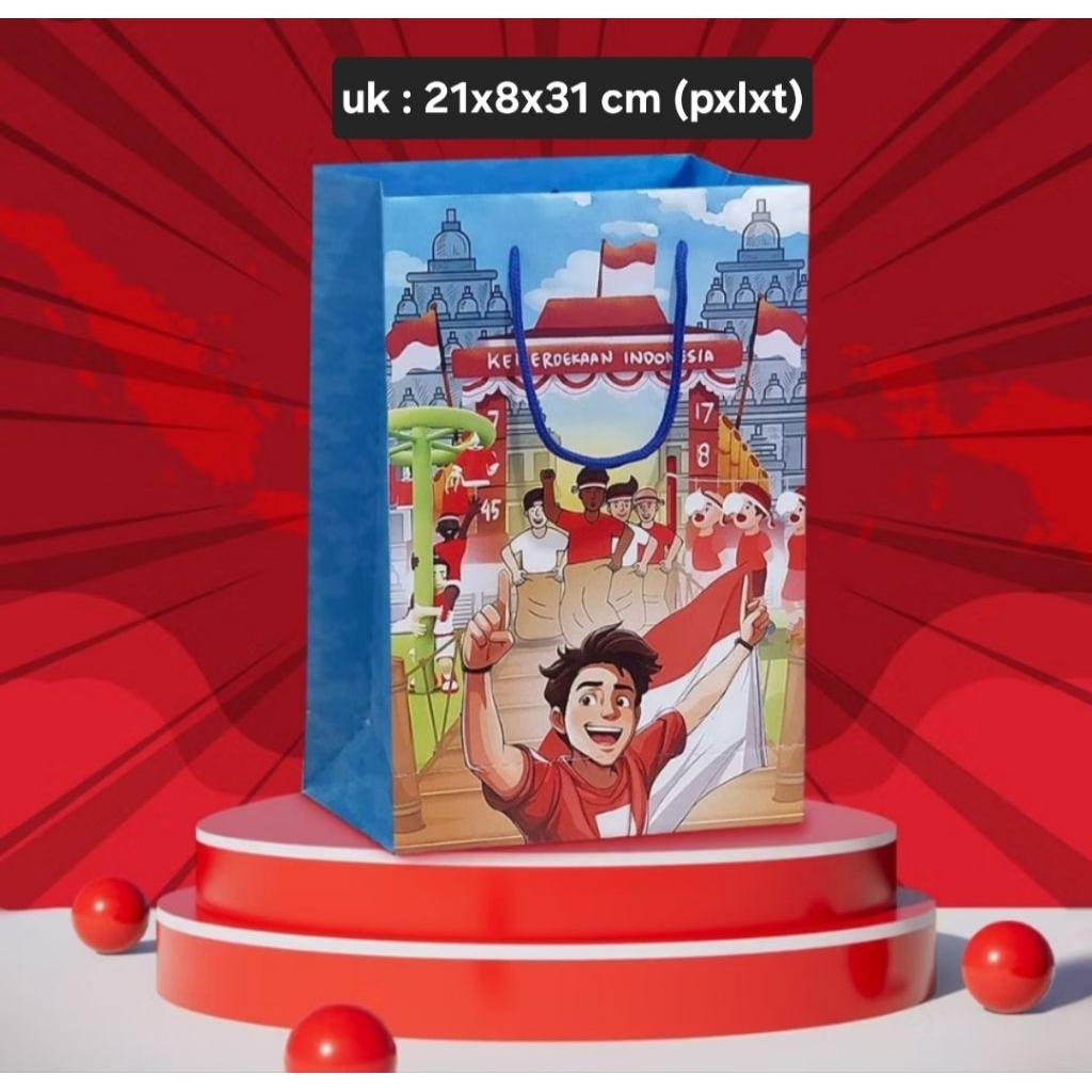 

Paperbag Kemerdekaan | Paper bag kemerdekaan Tas 17 agustus HUT RI Kemerdekaan
