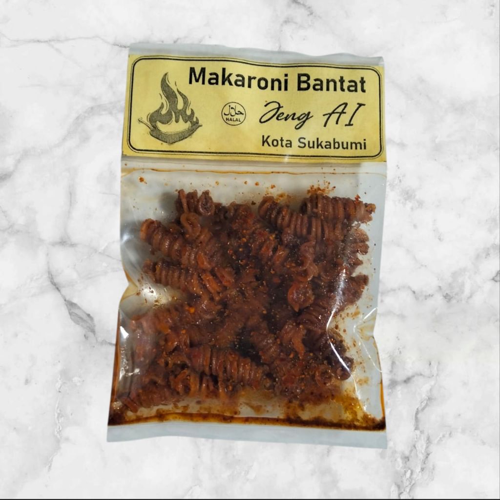 

GROSIR paket usaha 10pcs MAKARONI BANTET & KERUPUK BANTET pedas dan original khas sukabumi
