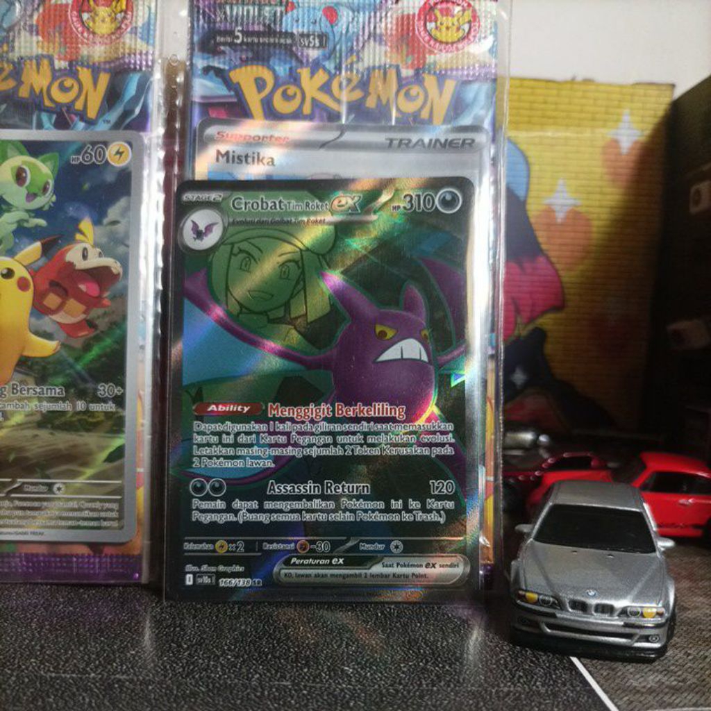 POKEMON TCG INDONESIA CROBAT TIM ROKET EX SR