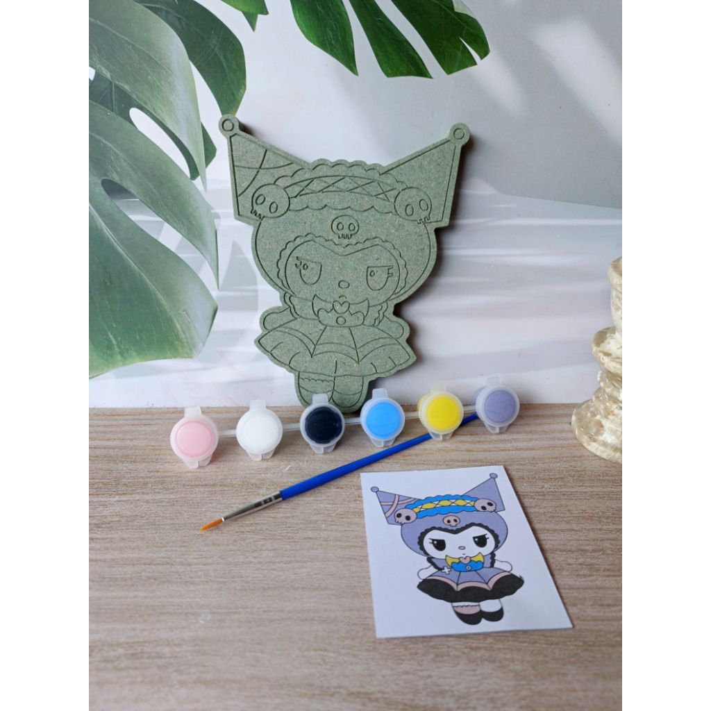 

DIY Wood Character Painting Kit Melukis Mewarnai Mainan Anak Edukasi Hampers Souvenir Kayu Karakter