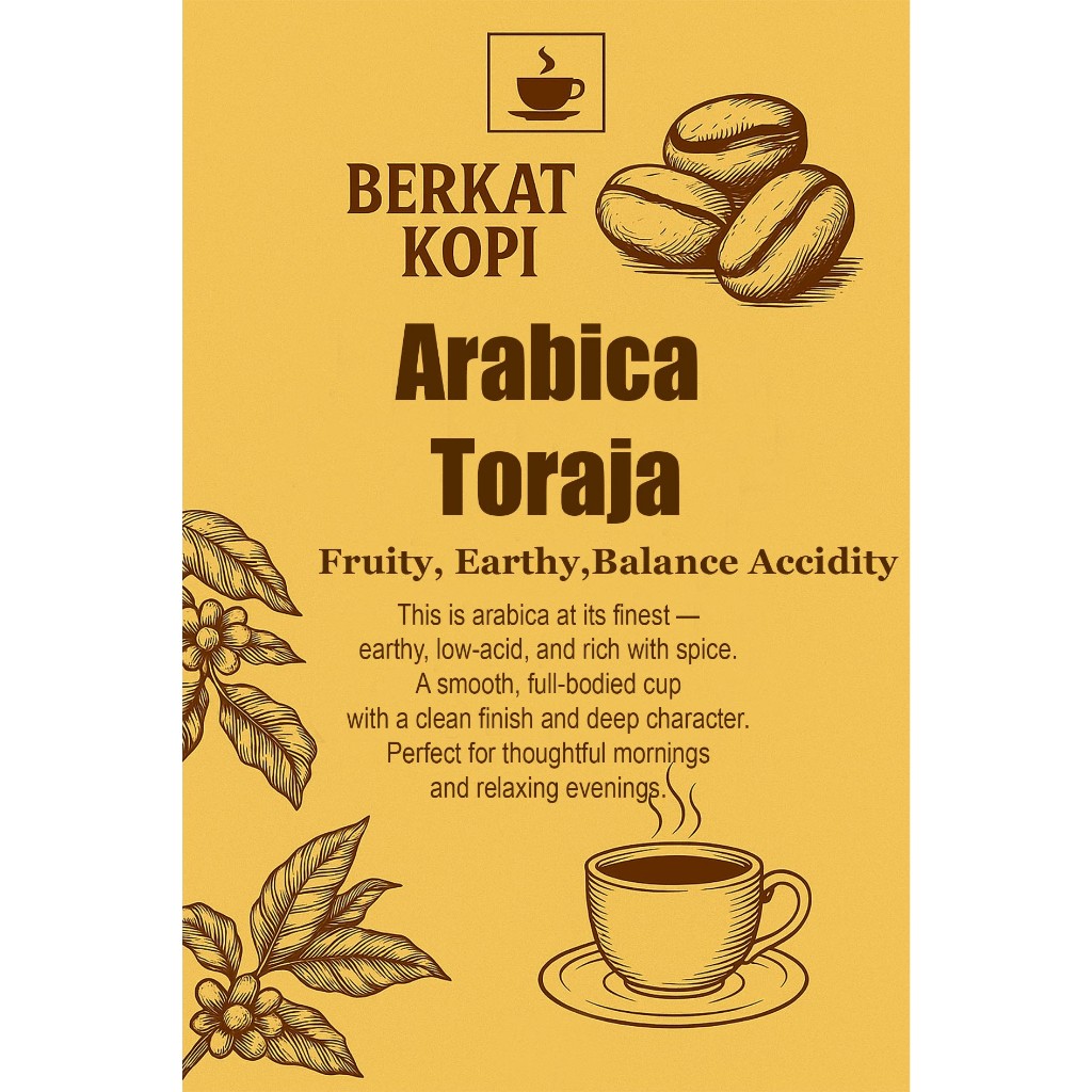 

Kopi Arabica Toraja - Berkat Kopi