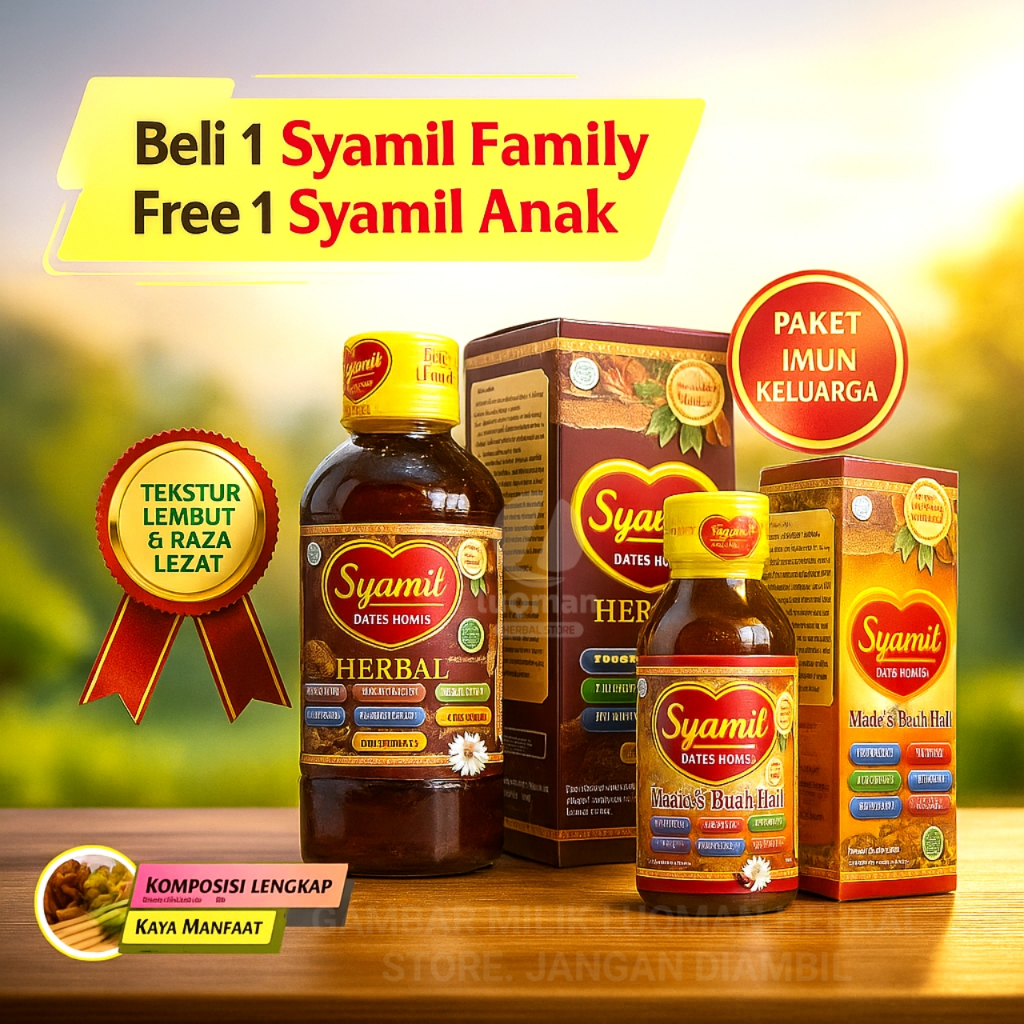

[PAKET BUNDLING] Madu SYAMIL FAMILY Dates Honey & Madu SYAMIL ANAK Untuk Daya Tahan Tubuh Keluarga