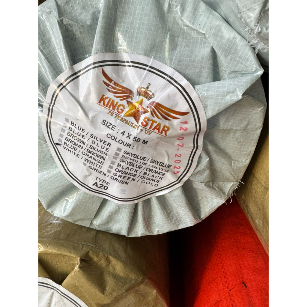 TERPAL ROLL A20 UV PUTIH PUTIH//TERPAL A20 UV 4 x 50 m//TERPAL A20 UV GROSIR