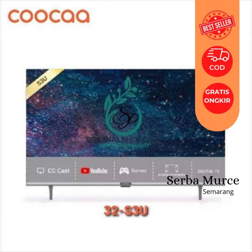 TV CooCaa Smart TV 32 inch type 32S3U / TV CooCaa / Smart TV/ Smart TV Murah/ CooCaa Smart TV/ TV Co