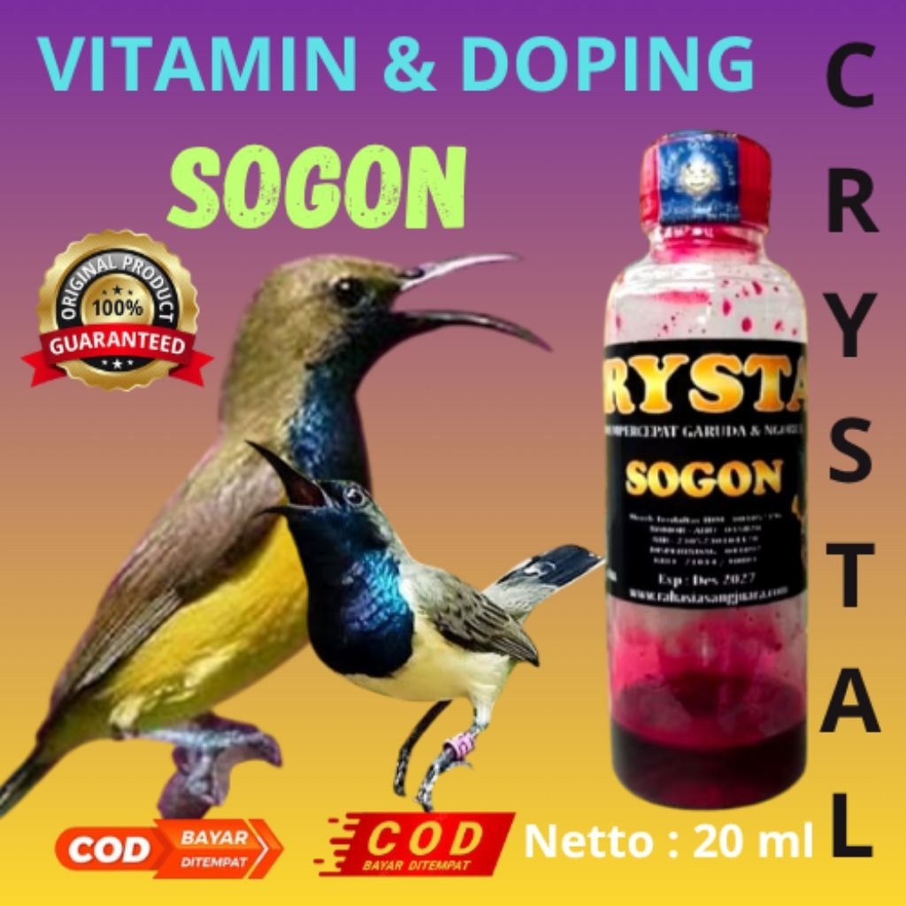 CRYSTAL VITAMIN & DOPING BURUNG SOGON