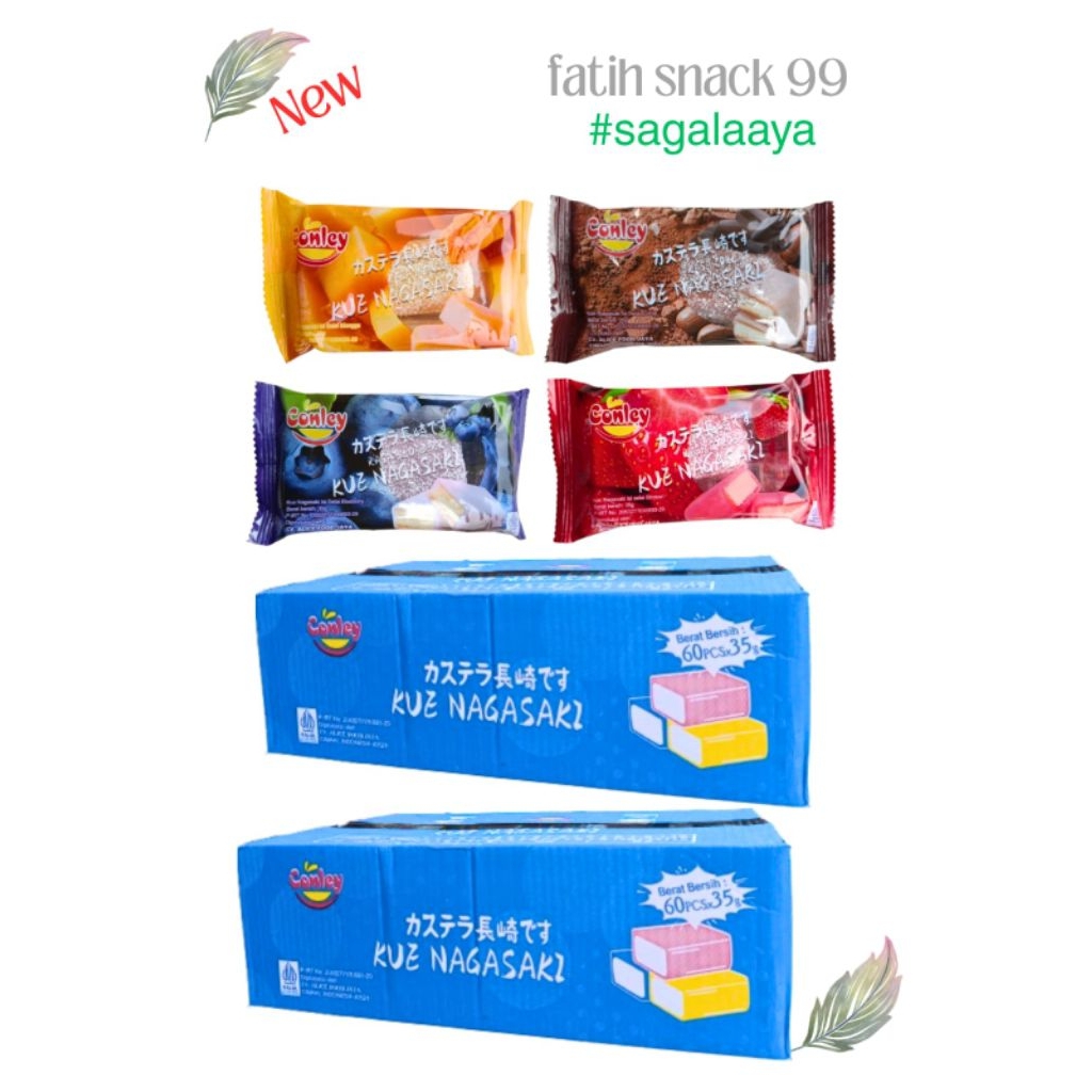 

MOCHI NAGASAKI 1 KARTON ISI 60 PCS X 35G KUE SALJU CONLEY