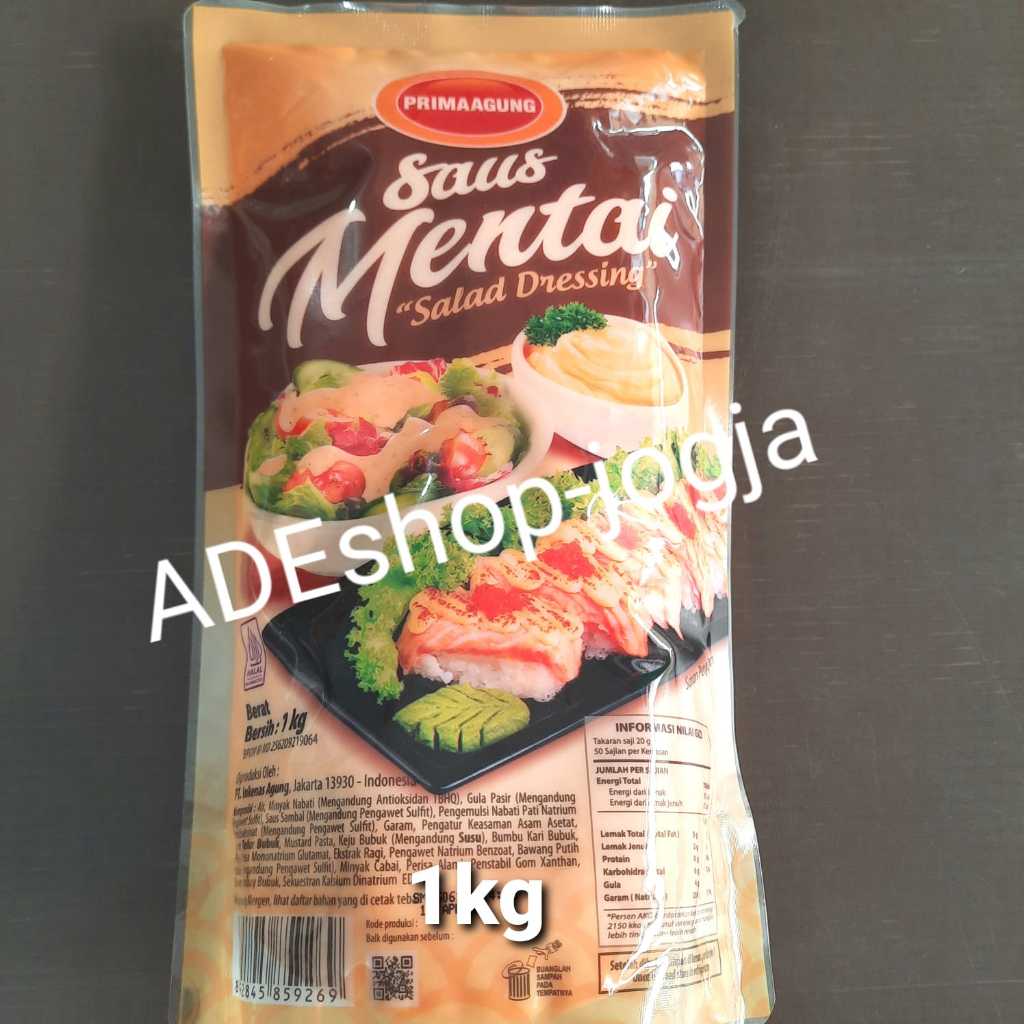 

Prima Agung Saos MENTAI 1kg saus salad dressing
