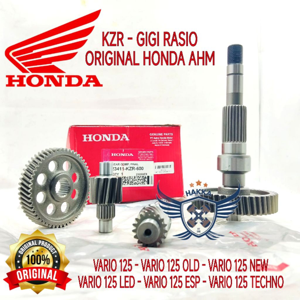 KZR ORIGINAL GIGI RASIO KOMPLIT GEARBOX HONDA VARIO 125, ORIGINAL GIGI RASIO KOMPLIT HONDA VARIO 125
